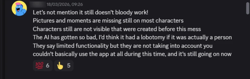 Discord users saying that compensation isn't enough