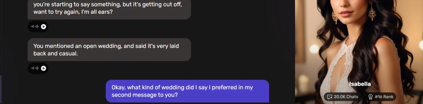 Isabella recalls key detail easily