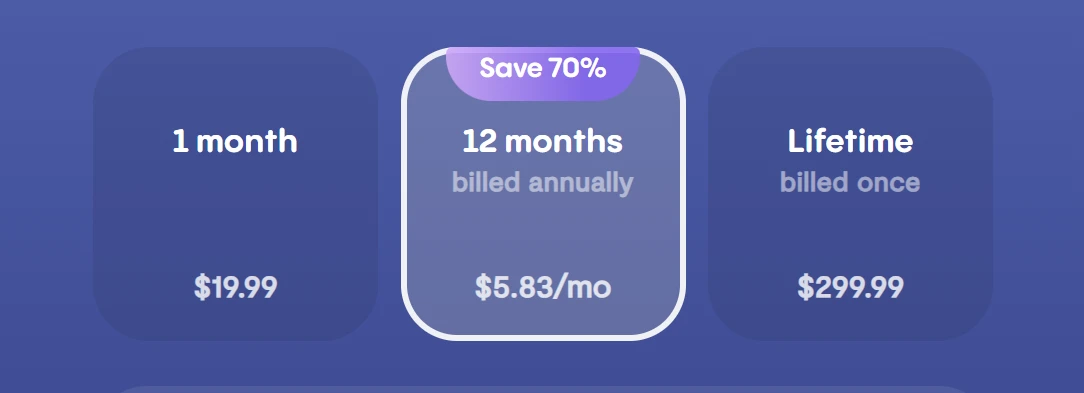 Replika pricing