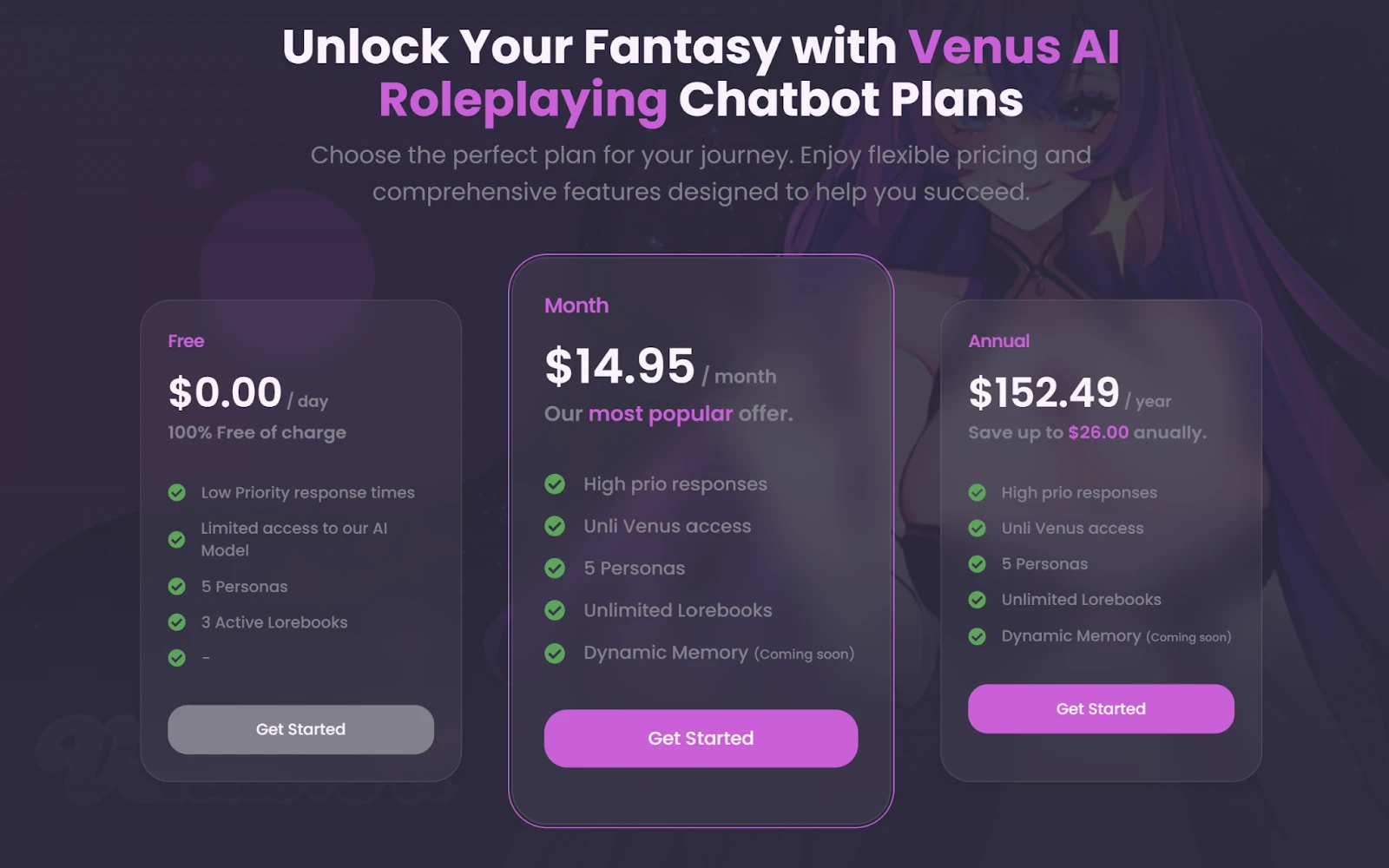 Venus AI pricing