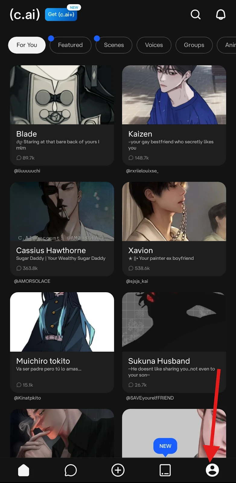 Character AI Mobile App