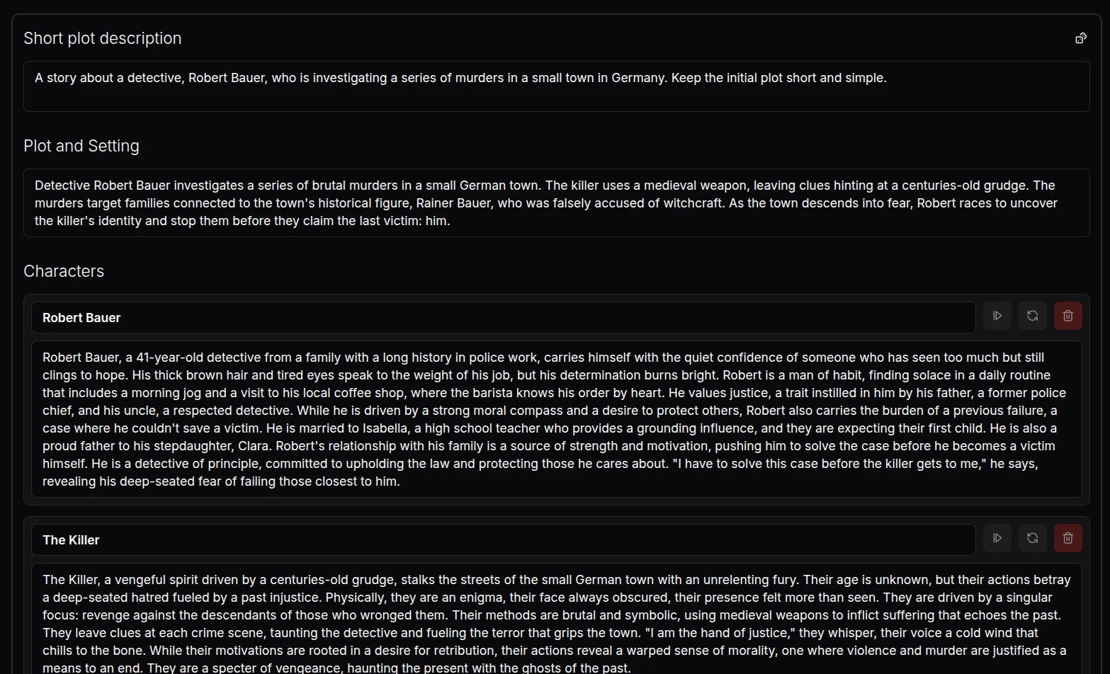 DreamGen Scenario Wizard