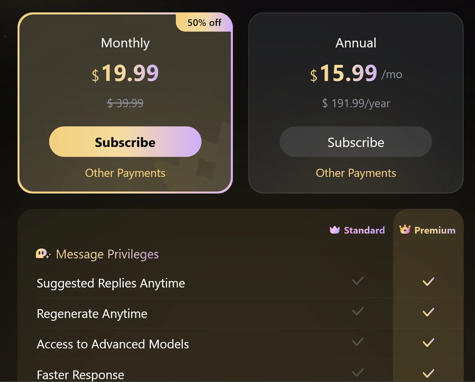 Joyland AI Premium Plan