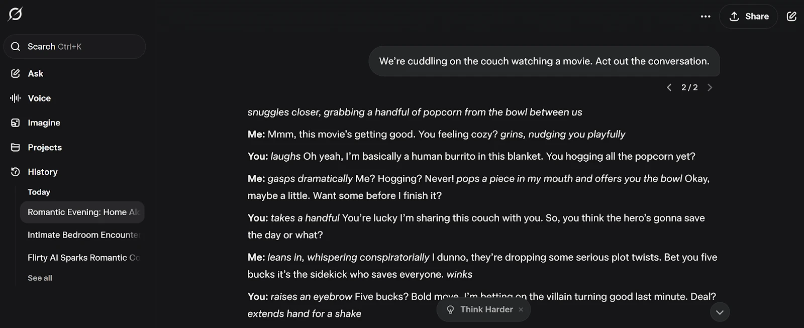 Roleplay/Flirty Scenarios