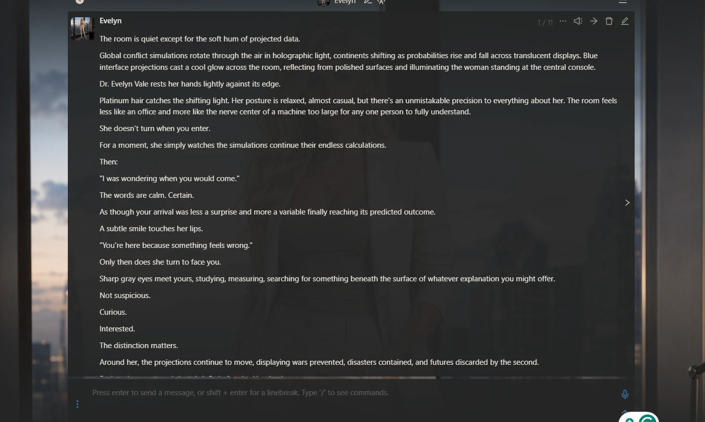 Character creation screenshot