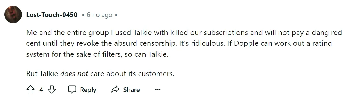 Censorship and Roleplay Limitations