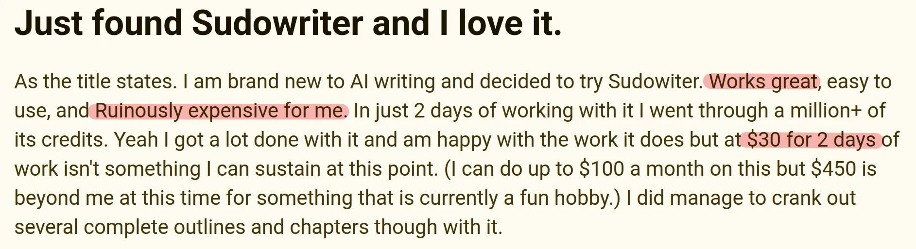 Sudowrite review 1