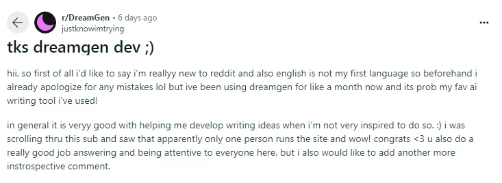 DreamGen review 1