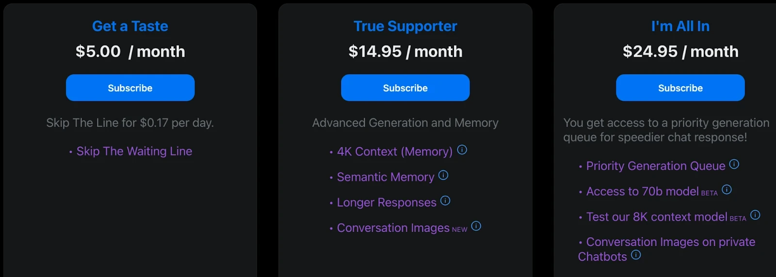 SpicyChat pricing